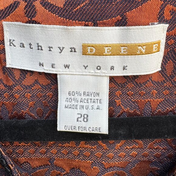 Kathryn Deene New York Vintage Brocade Ornate Sequin Frog Closure Blazer Jacket - Picture 4 of 9